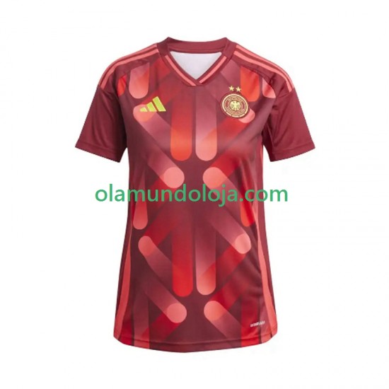 Camisola Alemanha Mulher Equipamento Segundo 2025 Manga Curta